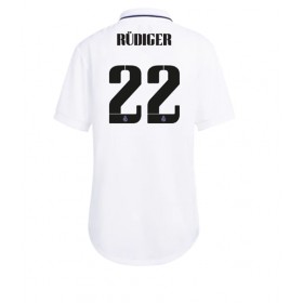 Damen Fußballbekleidung Real Madrid Antonio Rudiger #22 Heimtrikot 2022-23 Kurzarm